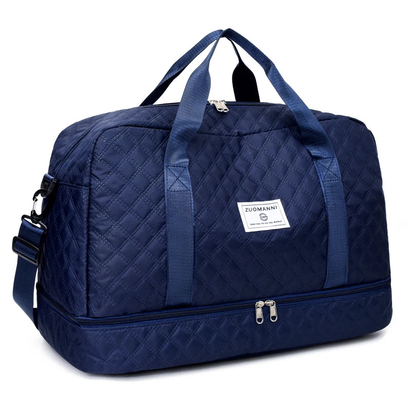 Fashionable Multifunctional Travel Luggage Bag with Independent Shoe Compartment,Suitable for Travel,Sports and Fitness,Camping