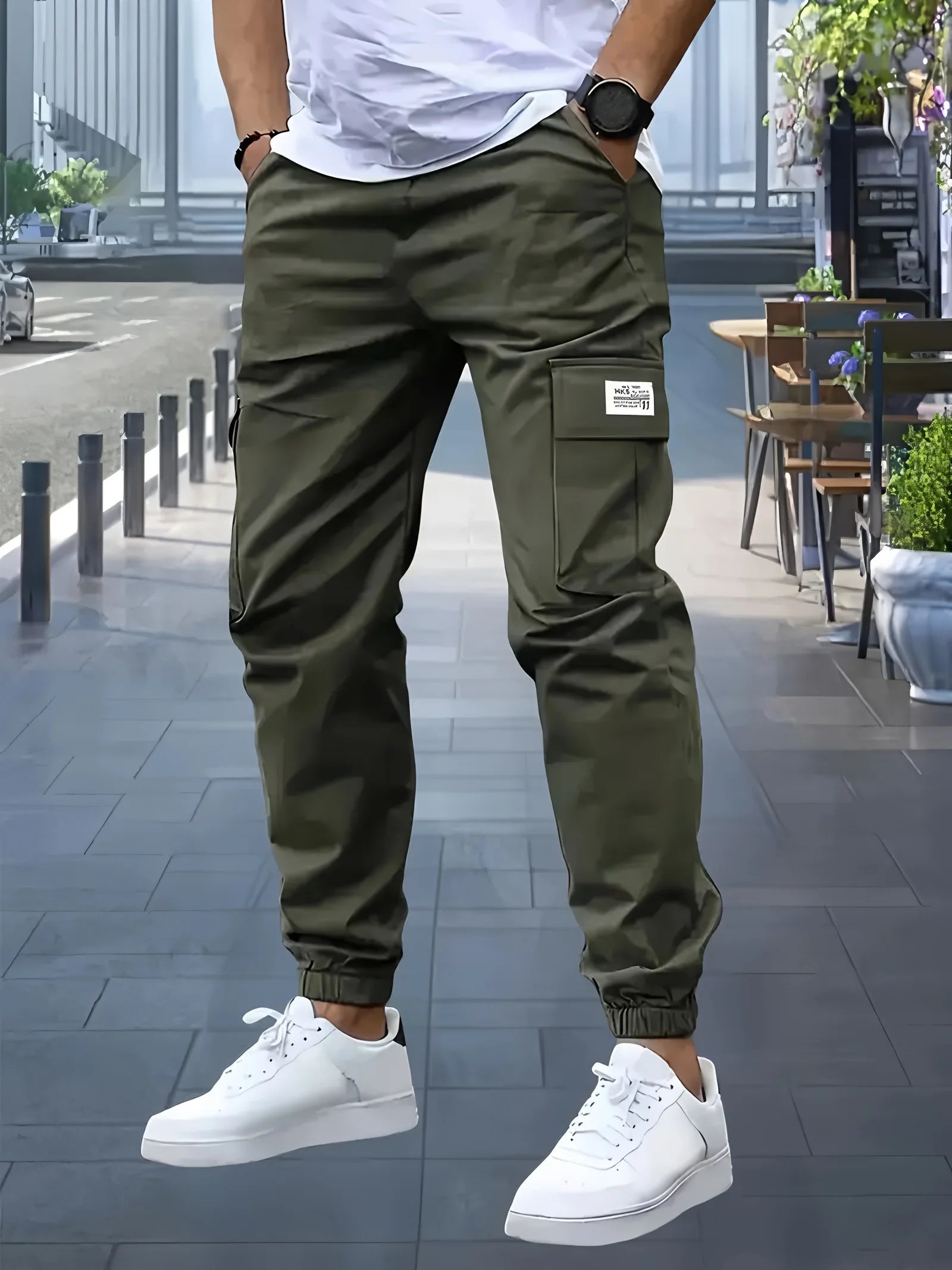 Pantalon Cargo Homme Outdoor - Multi-Poches Durable