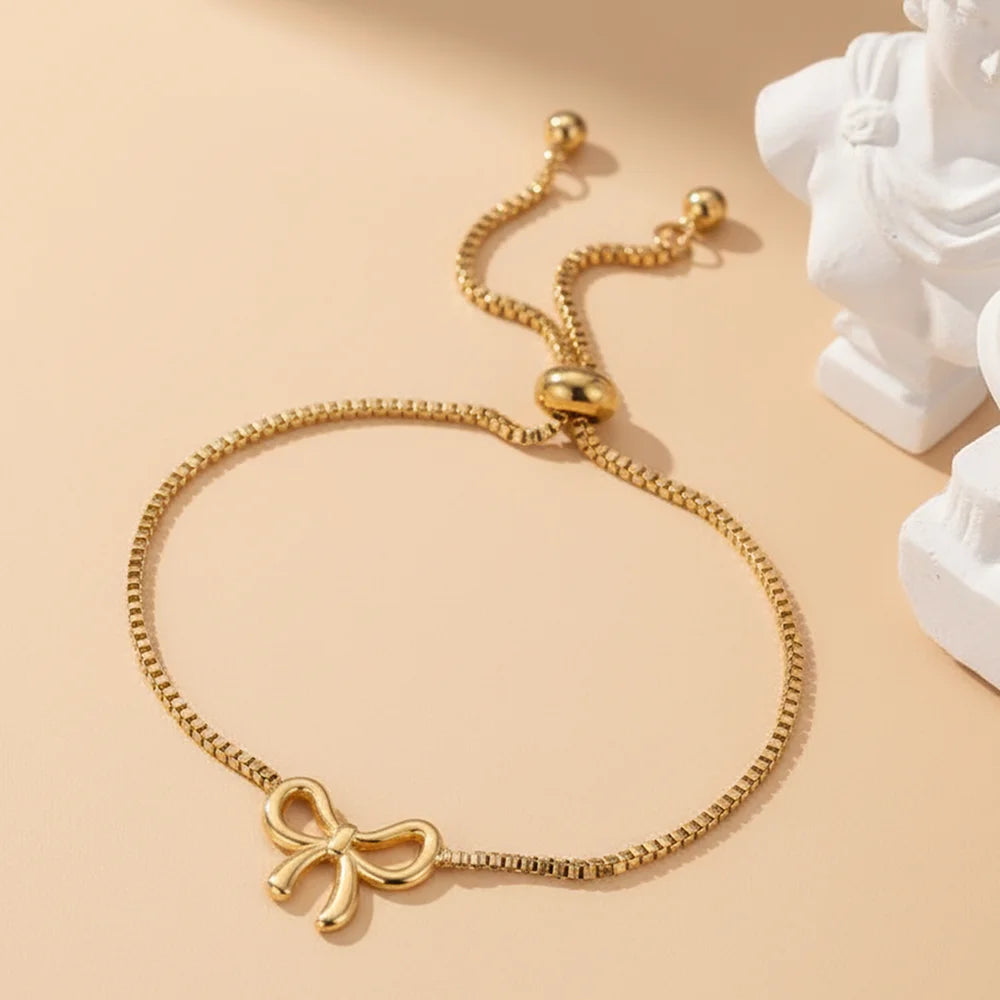 Adjustable Minimalist Knot Bracelet – Polished Stainless Steel | DOTIFIC