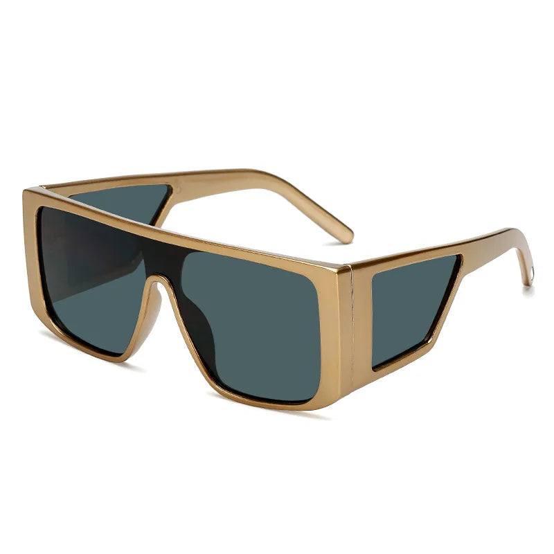 Lunettes de soleil une pièce oversize – style masque tendance unisexe