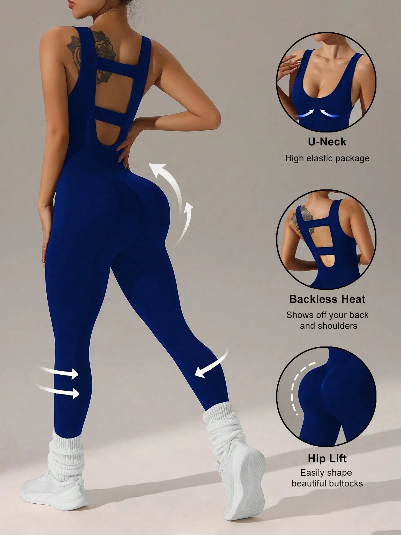 Women's vest trousers jumpsuits - sexy hollow vest design - elastic and soft yoga running suit