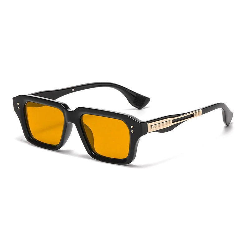 Square Rivet Sunglasses — Vintage Unisex UV400