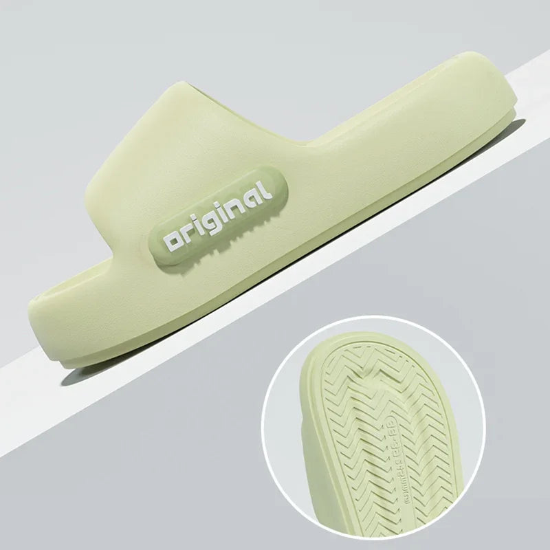 Candy Color Women's EVA Slippers Thick Sole Home Cloud Slides Soft Bottom Anti-Slip Summer Spring Big Size Beach Flip Flops Shoe