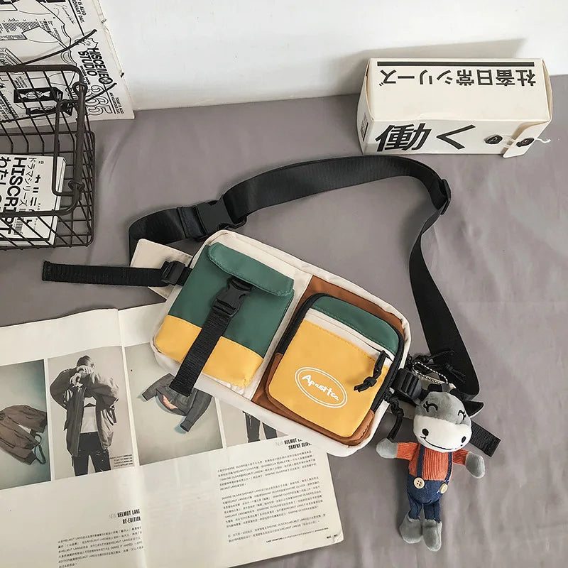 Sacoche Techwear Waterproof - Sac Banane Hip Hop Multifonction