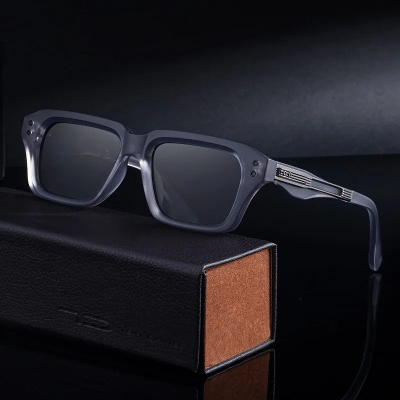Square Rivet Sunglasses — Vintage Unisex UV400