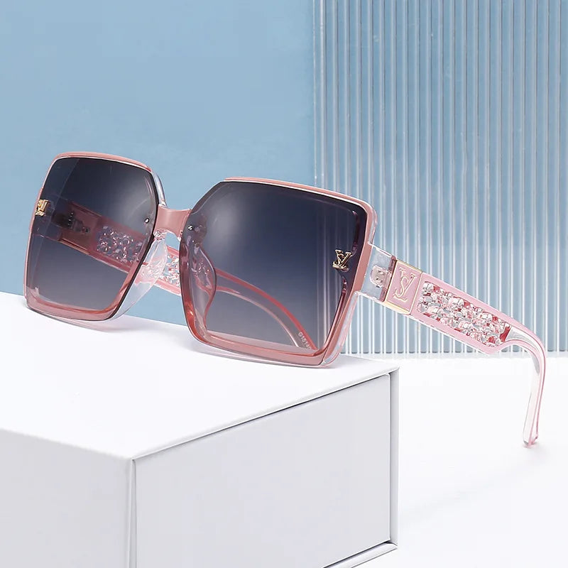 Glamour Oversized Square Sunglasses — Unisex UV400