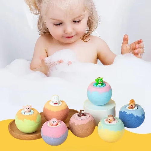 100g Bath Bomb for Children – Surprise Toy Included, Happy Scent