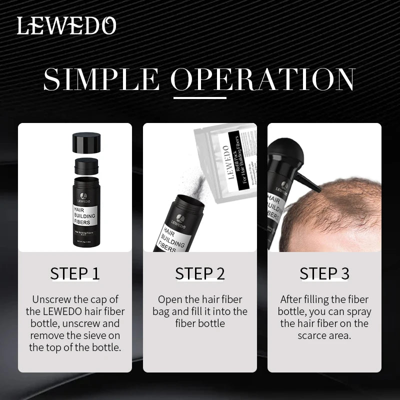 Poudre Densifiante Naturelle Kératine Anti-Calvitie -Fibres Capillaires 100g