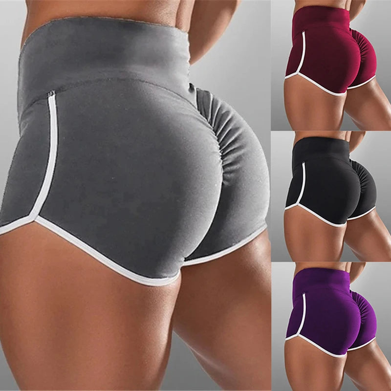 Women's Slim Yoga Shorts – Low Waist Stretch