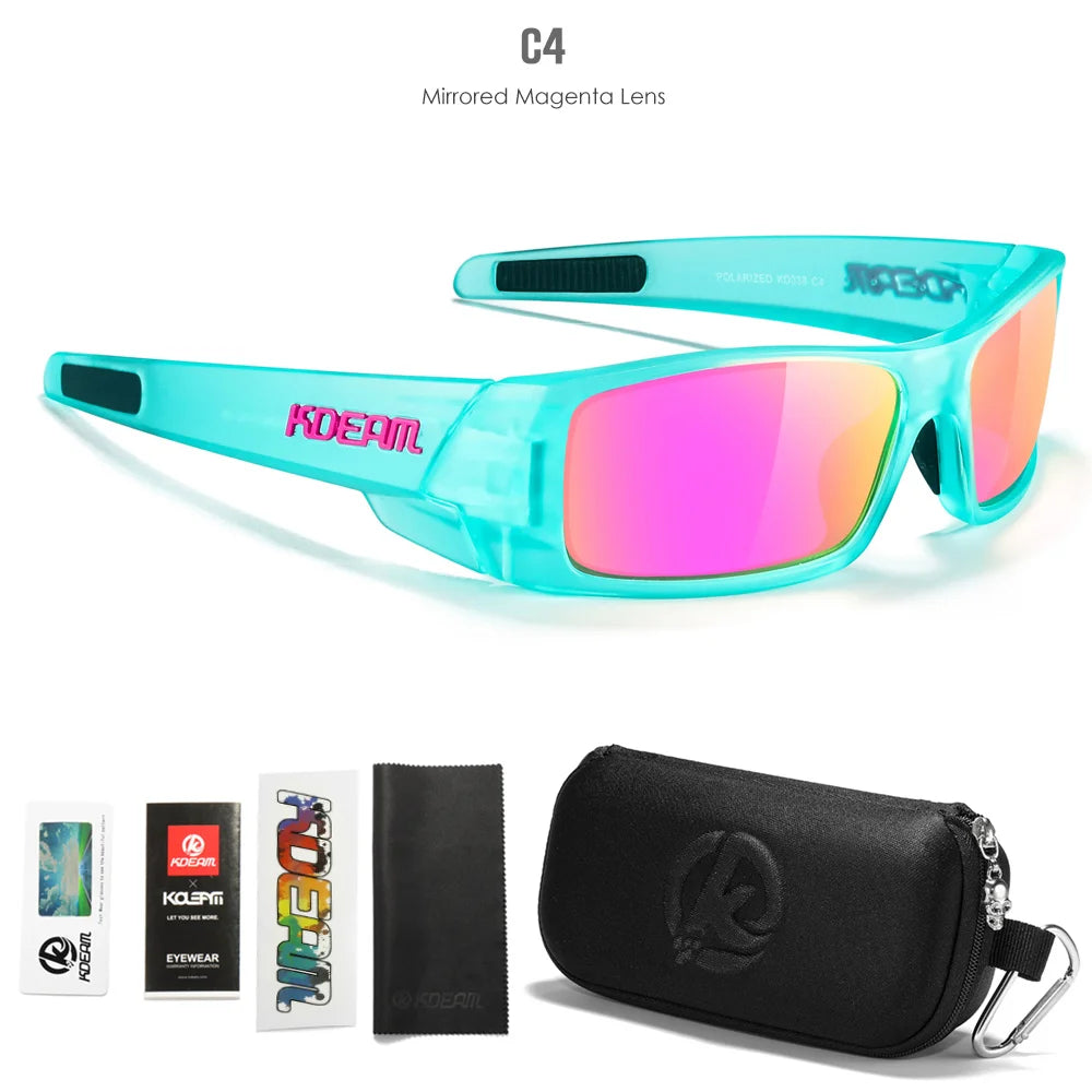 KDEAM Men's Polarized Fishing Sunglasses – UV400 with Zipper Case | Kazers
