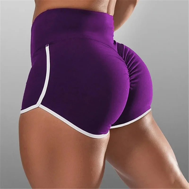 Women's Slim Yoga Shorts – Low Waist Stretch
