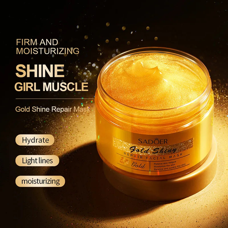 24K Golden Lifting Firming Facial Masks Anti-aging Smooth Wrinkles Face Mask For Sleeping Reduce Fine Lines Skin Care Products