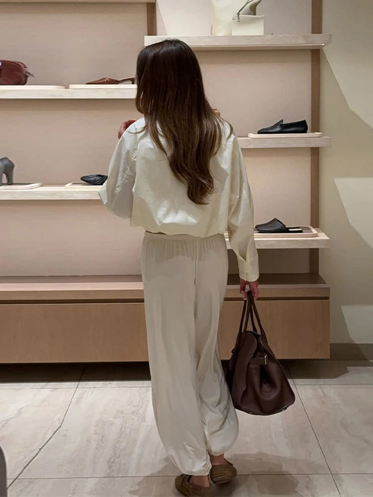 Women's Short Trench Coats Fashion Simple Design Solid Stand Long Sleeve Zipper Windbreaker 2025 Autumn New Casual Lady Jacket