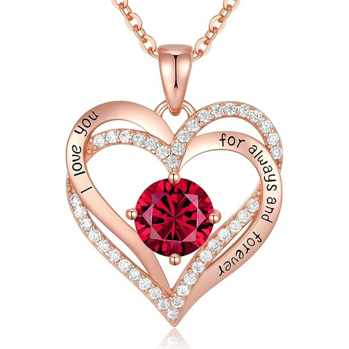 Fashion Income Rose Flower Pendant Necklace Anniversary Party Accessories Birthday Mother's Day Jewelry Gifts Mom Ladies Girls