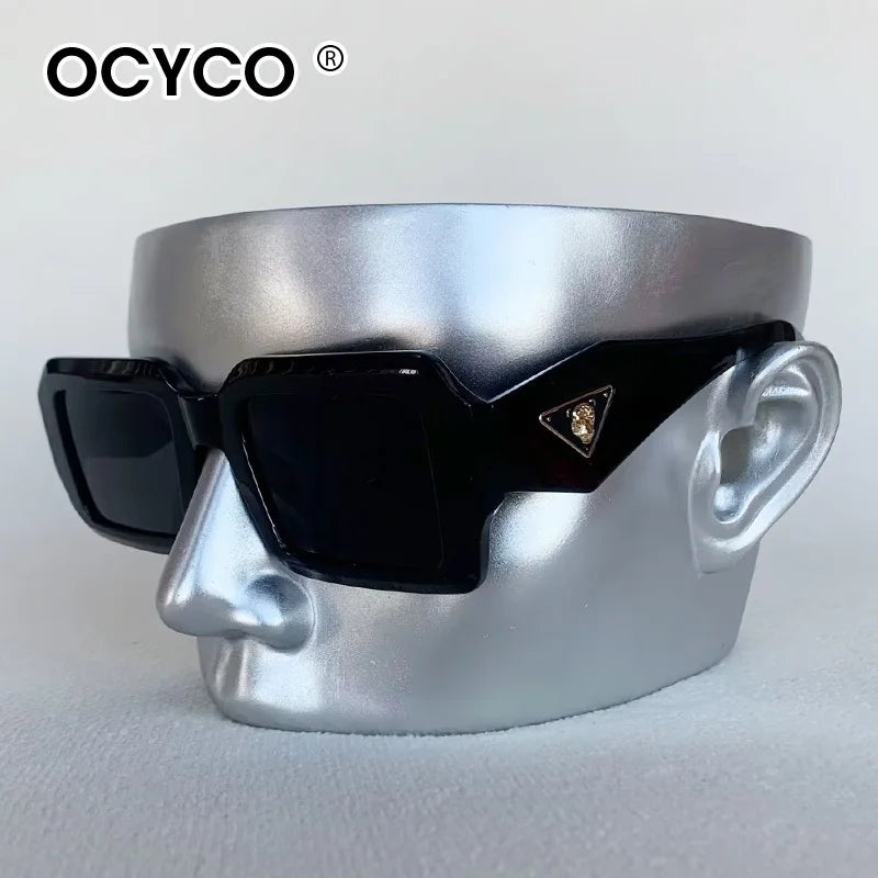 Classic Square Punk Sunglasses Men Women 2025 Luxury Brand Vintage Cycling Sun Glasses for Male Outdoor Steampunk Eyewear UV400