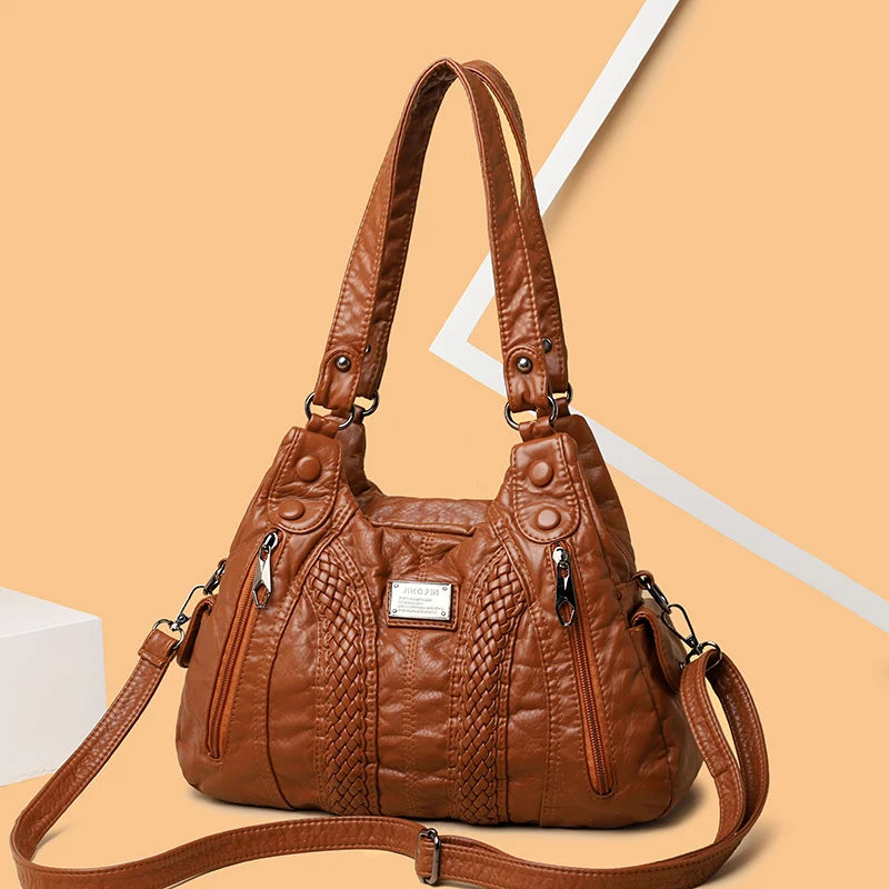 Sac à Main Femme Luxe - Tote Multi-Poches Cuir Synthétique