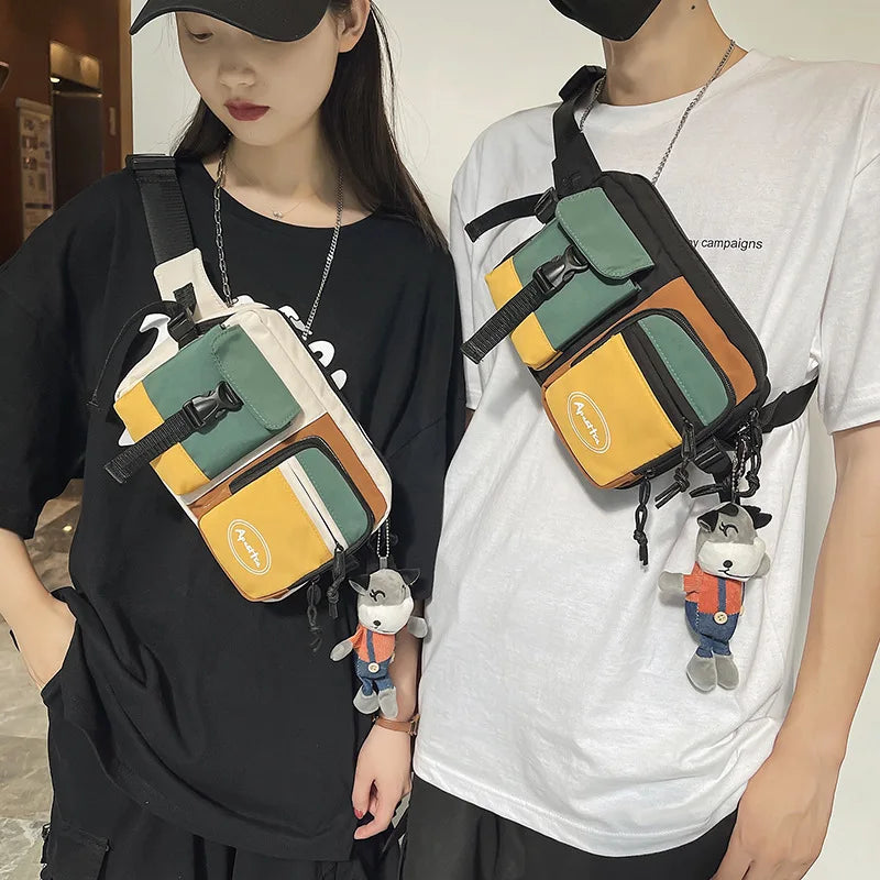 Sacoche Techwear Waterproof - Sac Banane Hip Hop Multifonction