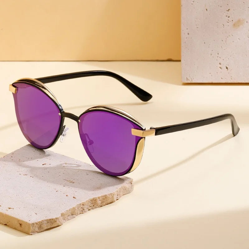 Lunettes de soleil polarisées pour femme de luxe rondes, lunettes de soleil pour femme, nuance, lunettes de soleil femme