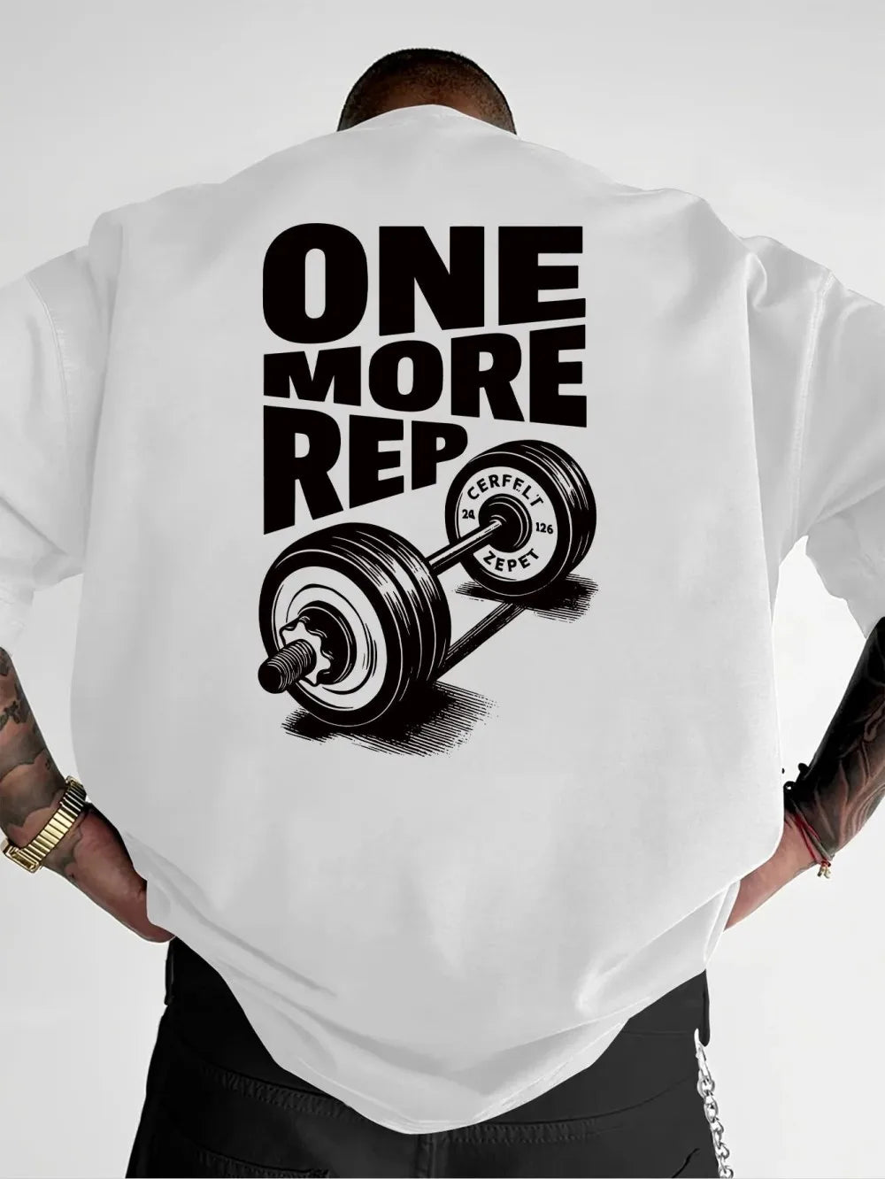 Fashionable men's summer gym training letter print comfortable breathable round neck T-shirt outdoor urban leisure sports top