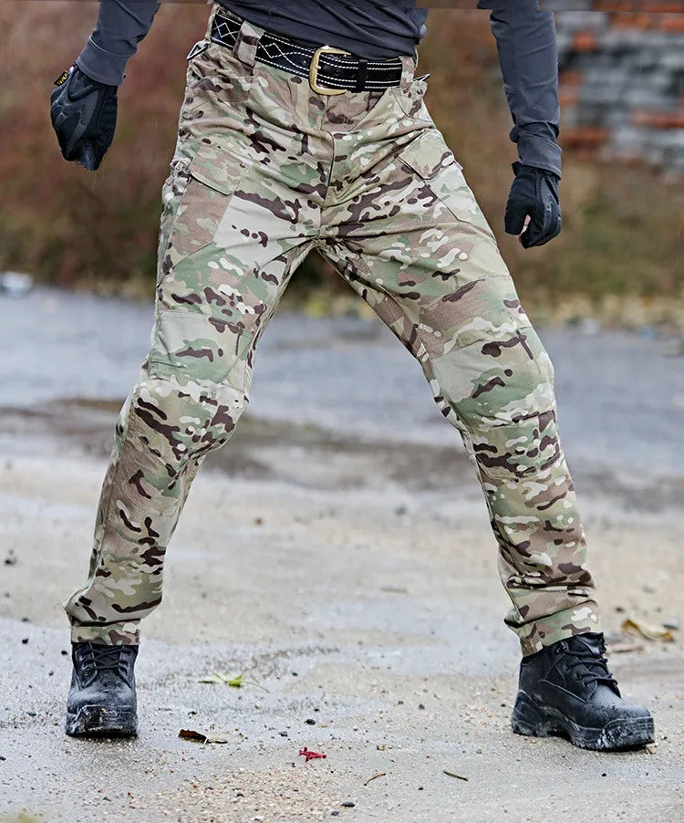 Men's Tactical Cargo Pants – Multi-Pocket Hiking & Combat Plus Size