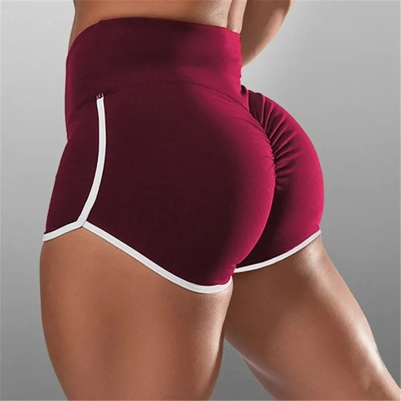 Women's Slim Yoga Shorts – Low Waist Stretch