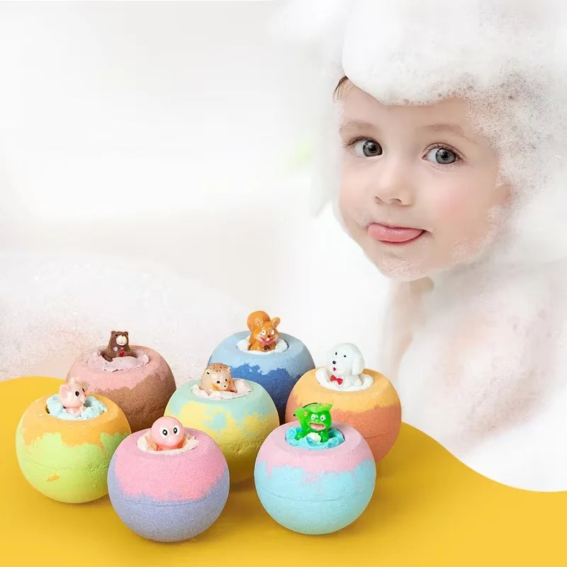 100g Bath Bomb for Children – Surprise Toy Included, Happy Scent