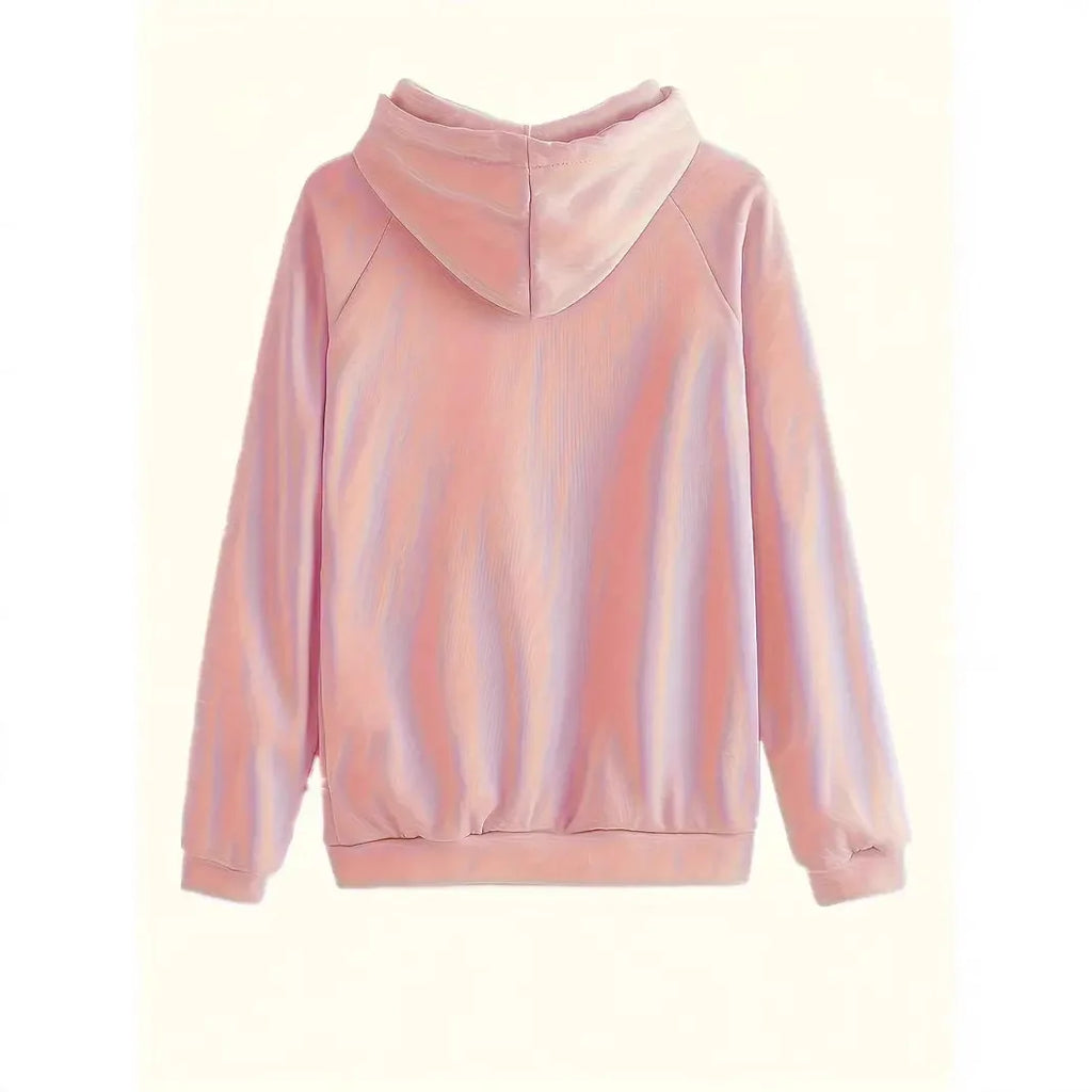 Ensemble Sport Femme Automne - Sweat à Capuche et Pantalon Imprimé