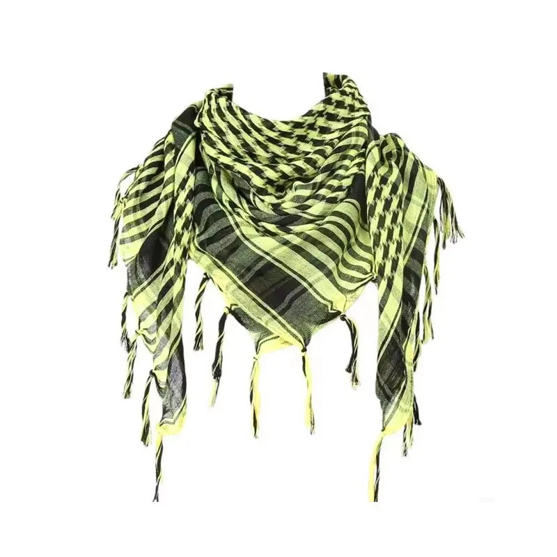 Unisex Tactical Houndstooth Scarf – Warm, Windproof, Spring-Winter