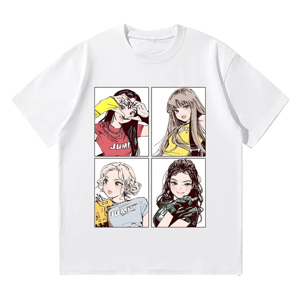 T-shirt Kpop BP Jump 2025 – Femme, Style Y2K, Graphique Anime Festival
