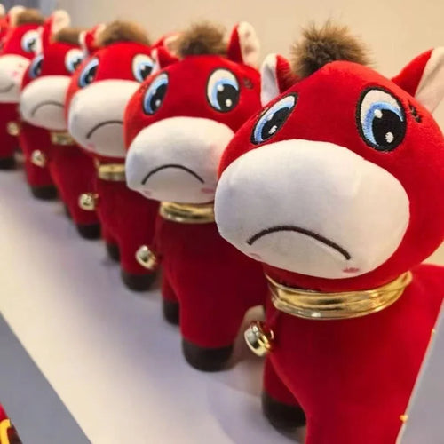 2026 Popular Pony Plush Toy Sad Horse Plush Doll Exclusive Resonance For Working People Horse Doll Stuffed Toy New Year Gift
