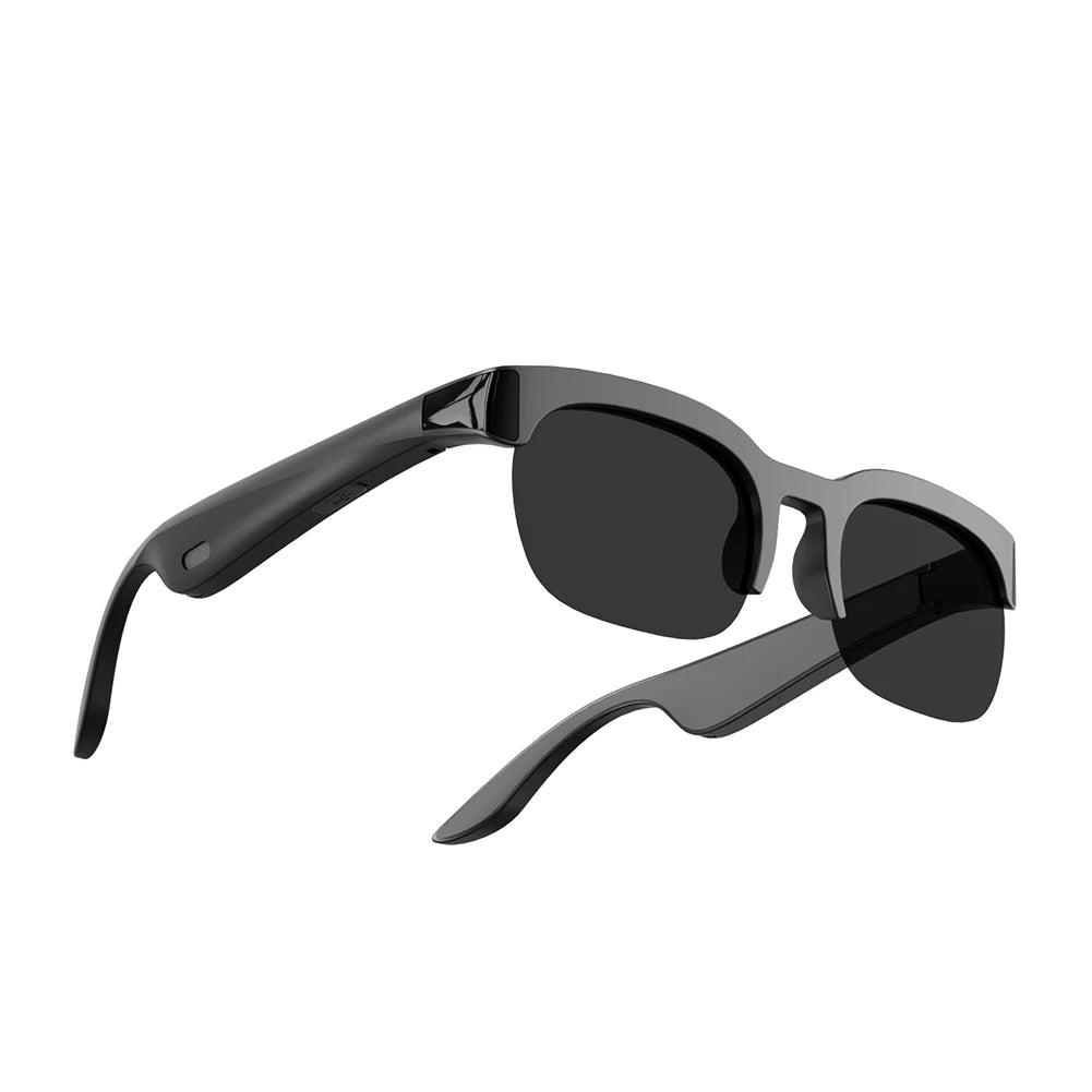 Lunettes de soleil BT avec traducteur IA, musique et appels mains libres, lunettes audio, protection UV, écouteurs de sport pour hommes et femmes