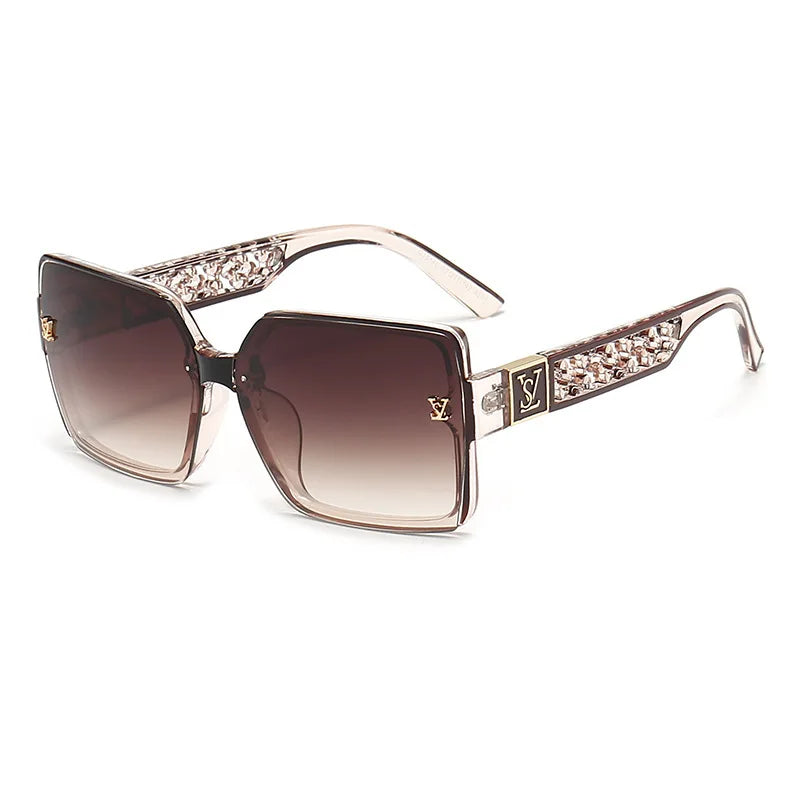Glamour Oversized Square Sunglasses — Unisex UV400