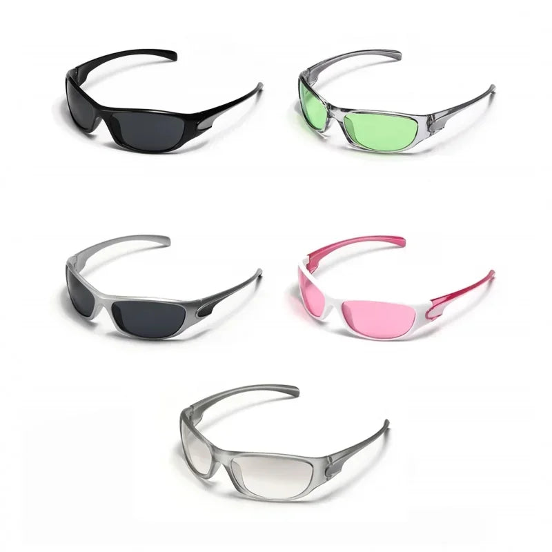Lunettes de soleil Y2K Sports Punk – Miroir UV400