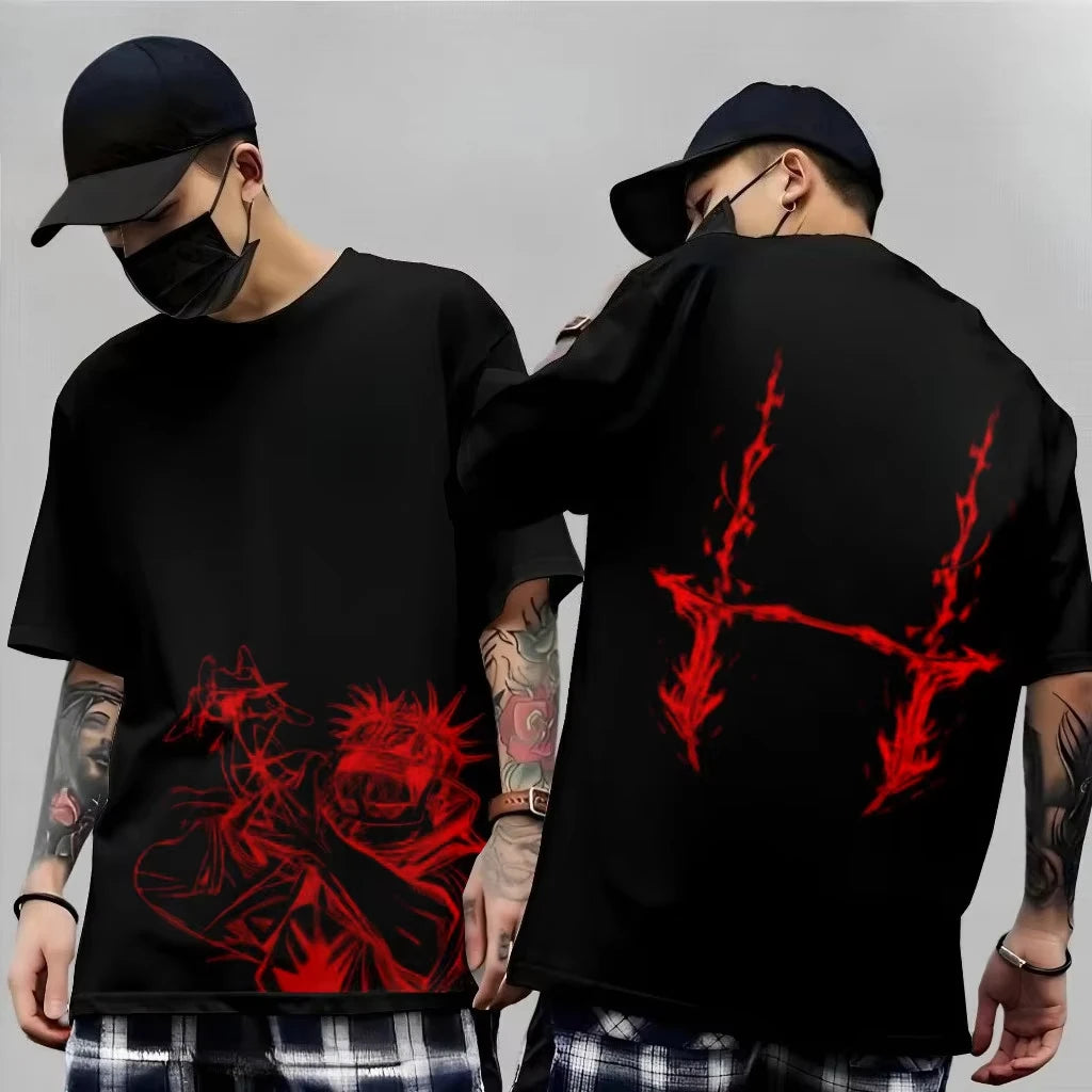 Men's Anime Jujutsu Kaisen T Shirt Toji Fushiguro Cotton Tee Women Short-sleeve Streetwear Casual Gojo Satoru‌ 2026 New Summer