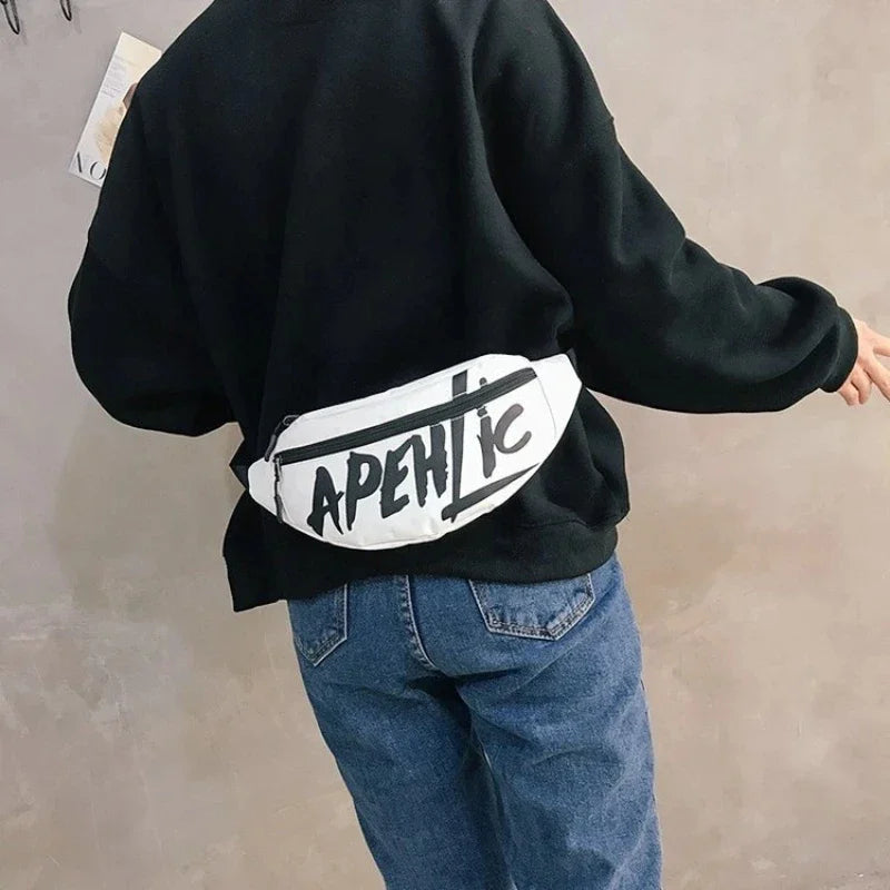 Waist Bag Fanny Pack For Women Men Belt Pouch Male Bum Kangaroo Hip Sack Belly Cross Banana Shoulder Handbag Canguro Bumbag Side