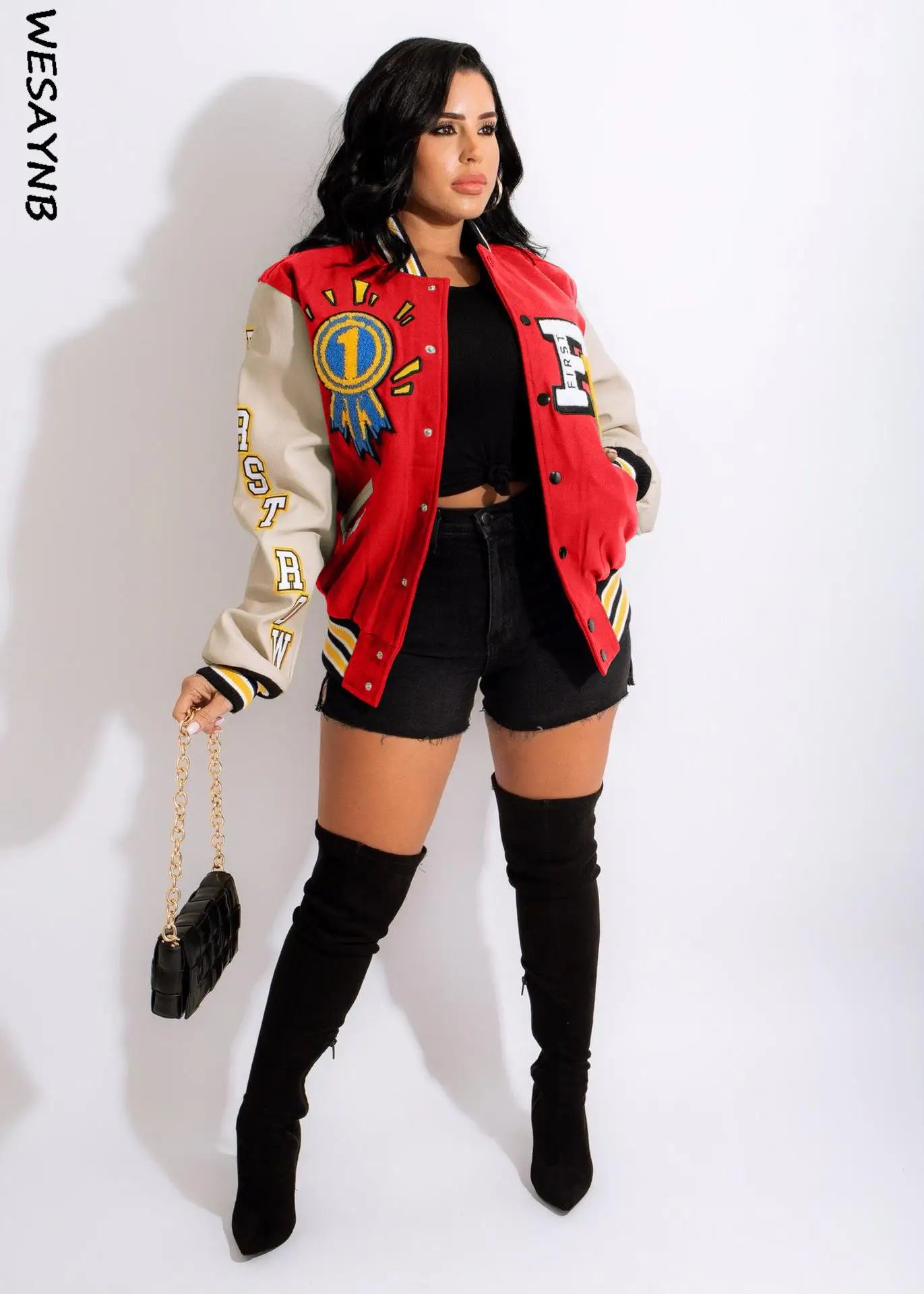Winter Jackets For Women 2026 Baseball Coats Varsity Jacket Clothes y2k Fall Buttons Long Sleeve Tops Jacket For Women