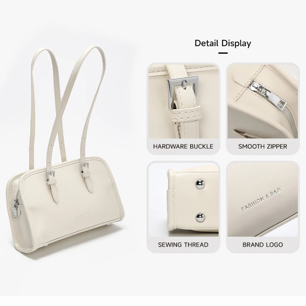 FOXER Soft PU Shoulder Bag for Women 2026 Trendy Fashion Solid Handbag Luxury Design Ladies Underarm Bag Purse