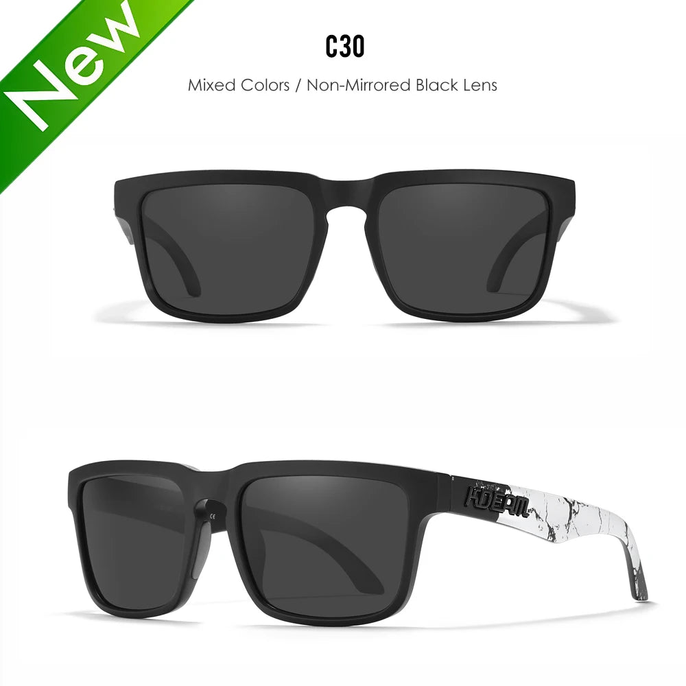 New Arrivals Lifestyle Polarized Sunglasses Square Men's Glasses UV400 Protection With Box