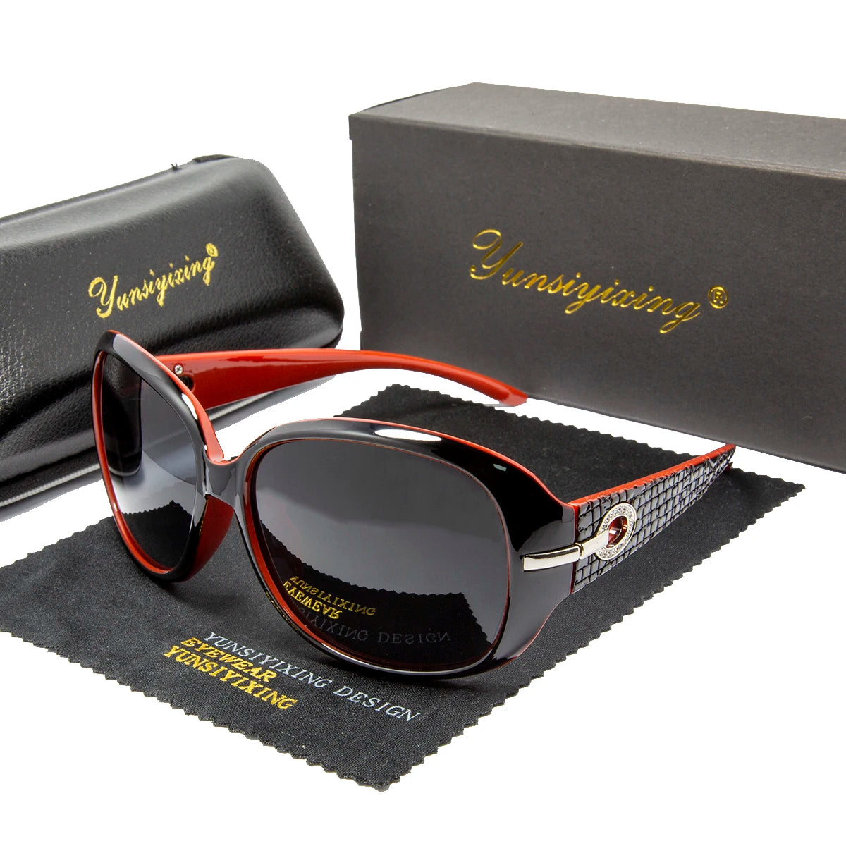 Polarized Women's Sunglasses Brand Designer Sun Glasses Fashion Classic Big Frame Glass Female Vintage Oculos De Sol