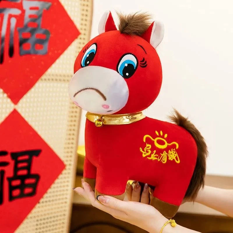 2026 Popular Pony Plush Toy Sad Horse Plush Doll Exclusive Resonance For Working People Horse Doll Stuffed Toy New Year Gift