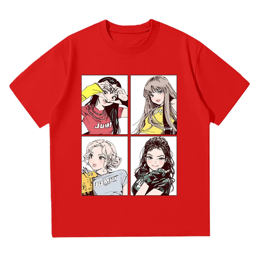 T-shirt Kpop BP Jump 2025 – Femme, Style Y2K, Graphique Anime Festival
