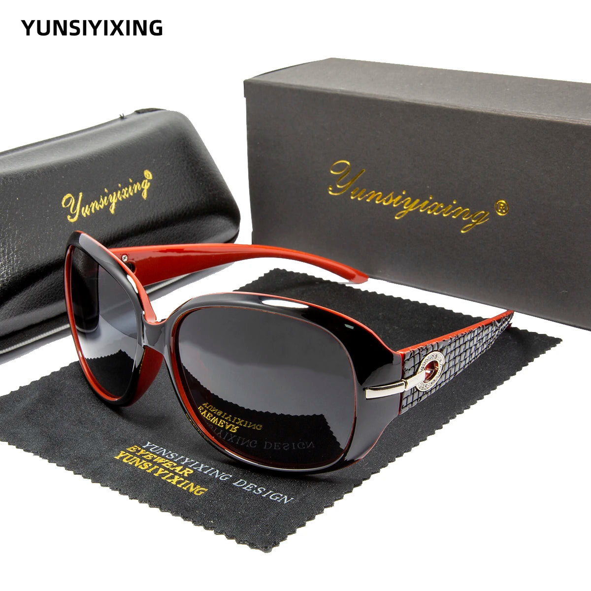 Polarized Women's Sunglasses Brand Designer Sun Glasses Fashion Classic Big Frame Glass Female Vintage Oculos De Sol