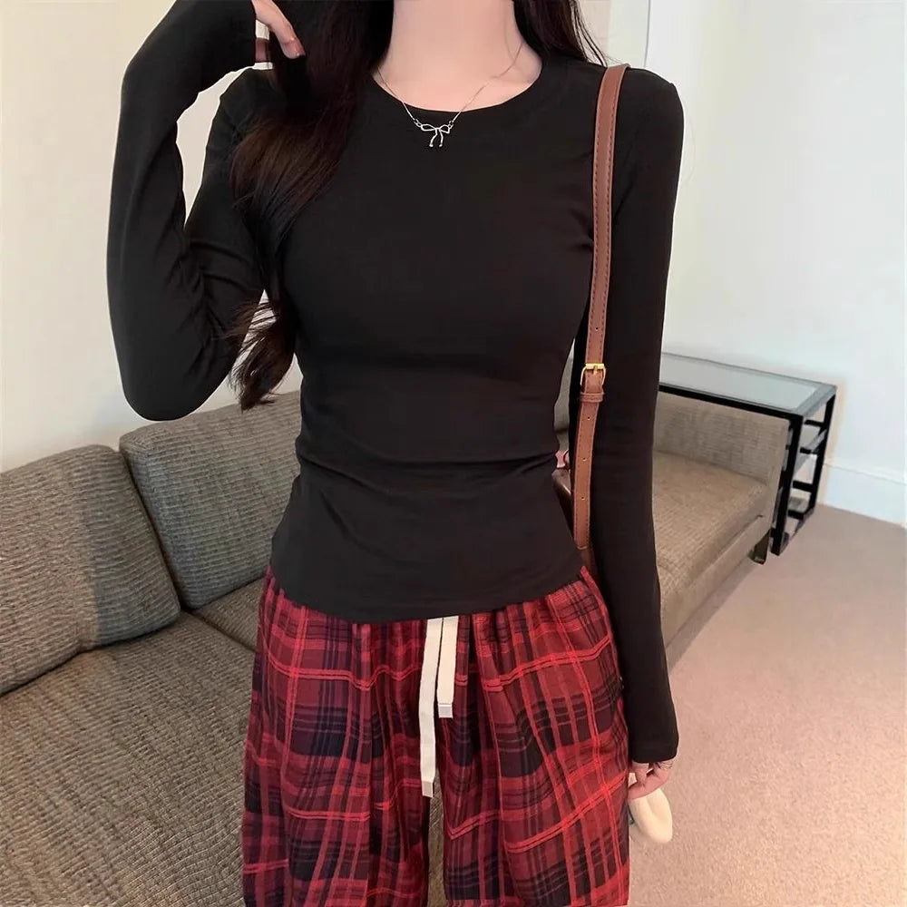 Women's Slim Fit Long Sleeve T-Shirt – Comfort & Style