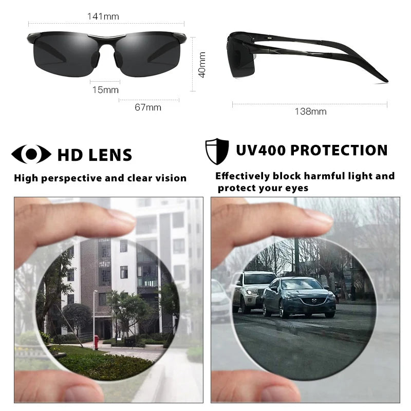 LIOUM Aluminum Polarized Sunglasses — Day & Night Anti-Glare
