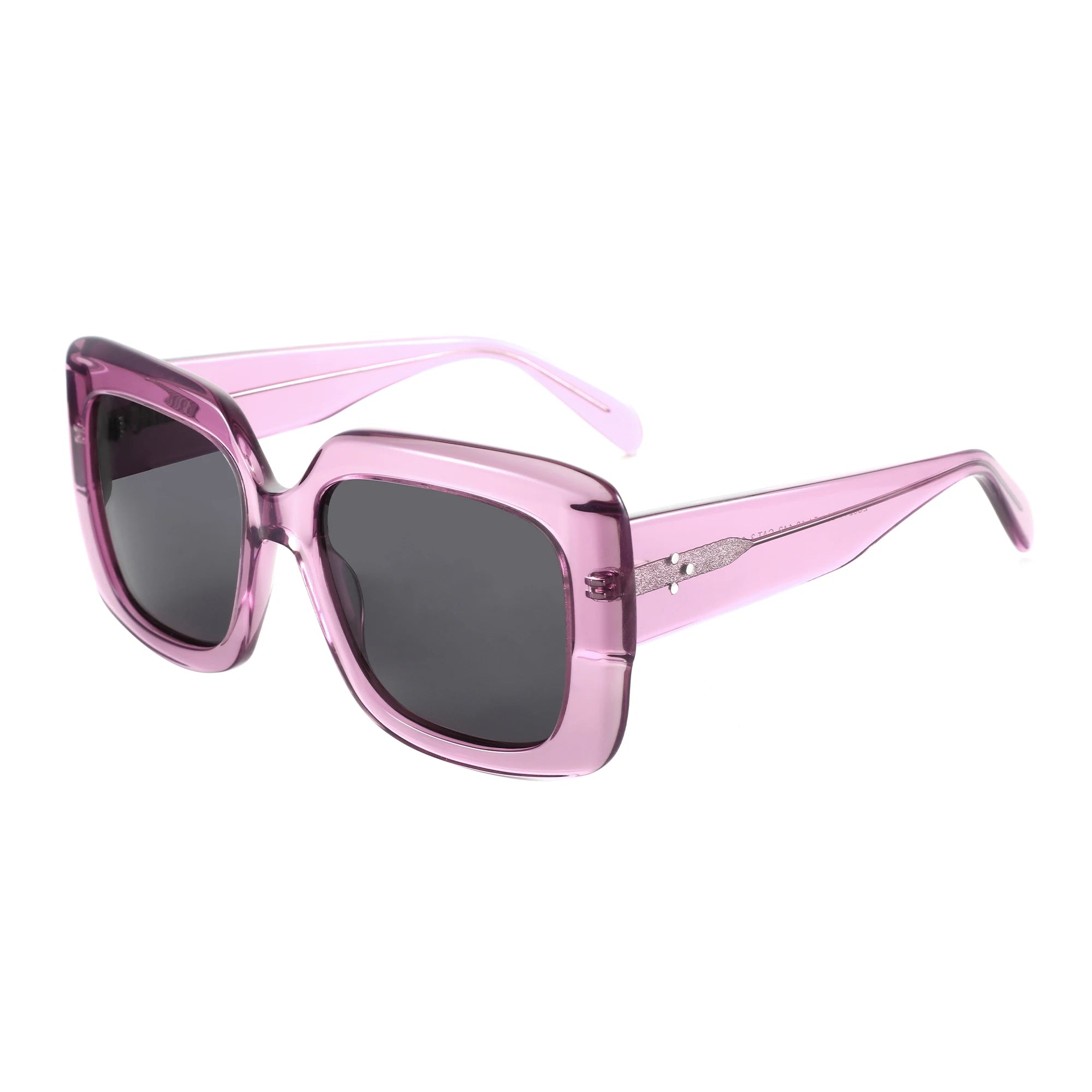 New Arrivals Women Large Rectangle Polarized Sunglasses UV400 Protection Acetate Square Sun Glasses Fashion Shade