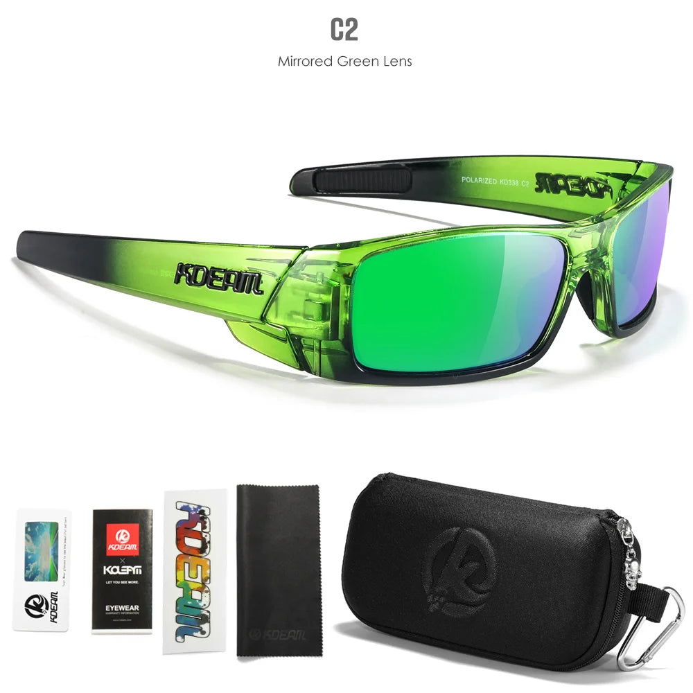 KDEAM Men's Polarized Fishing Sunglasses – UV400 with Zipper Case | Kazers