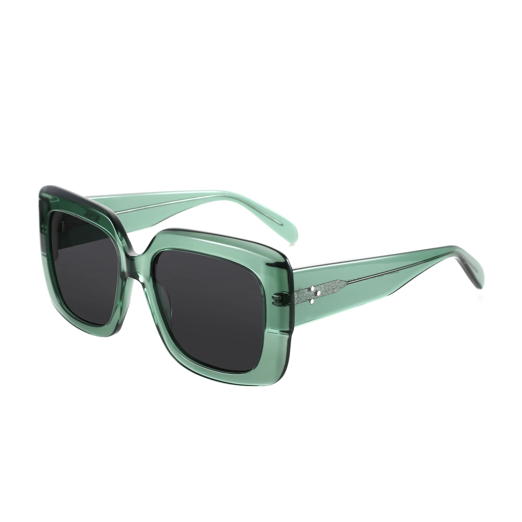 New Arrivals Women Large Rectangle Polarized Sunglasses UV400 Protection Acetate Square Sun Glasses Fashion Shade