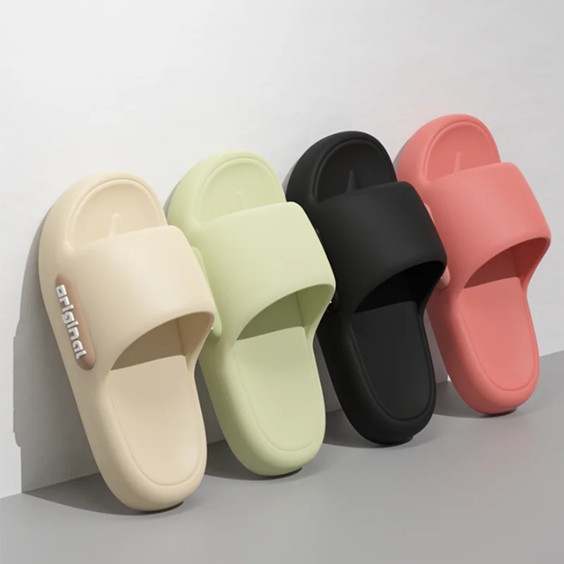 Candy Color Women's EVA Slippers Thick Sole Home Cloud Slides Soft Bottom Anti-Slip Summer Spring Big Size Beach Flip Flops Shoe