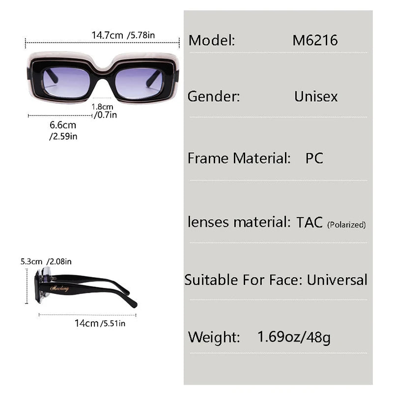 Square Frame Sunglasses  — Bold & Oversized