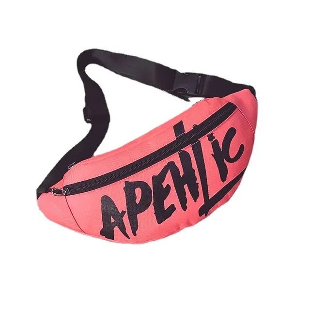 Waist Bag Fanny Pack For Women Men Belt Pouch Male Bum Kangaroo Hip Sack Belly Cross Banana Shoulder Handbag Canguro Bumbag Side